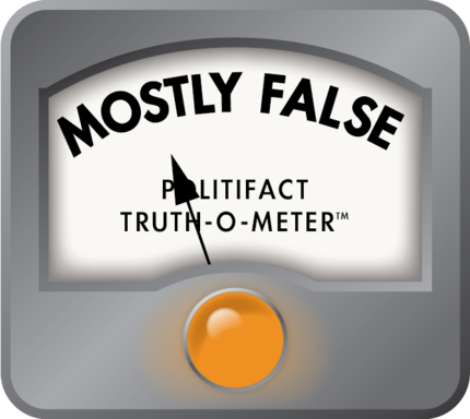 PolitiFact Truth-O-Meter: Mostly False