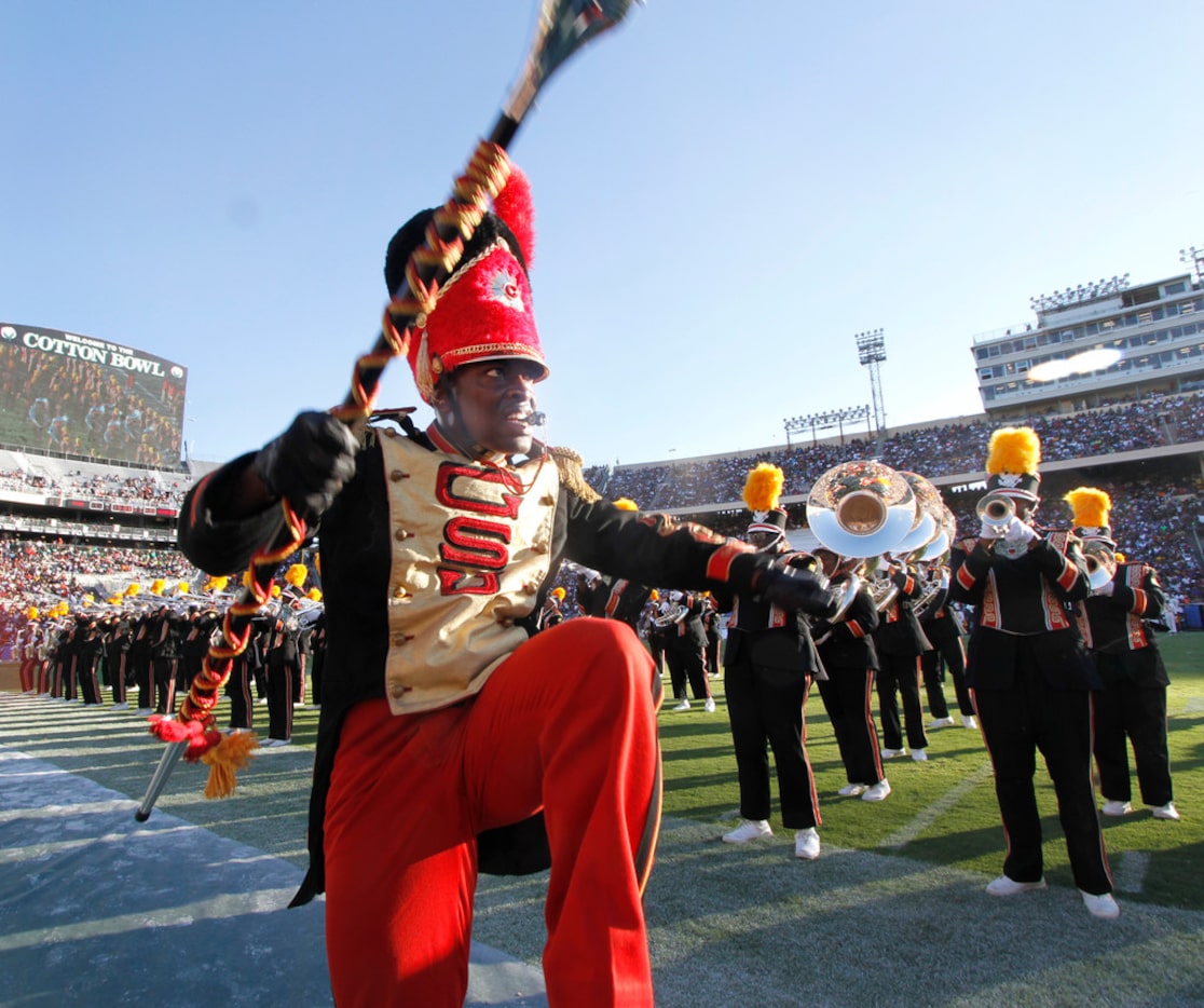 The Grambling State band performed during halftime of the State Fair of Texas Classic...