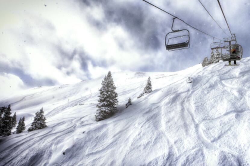 A heavy snowfall at Copper Mountain Resort, Colorado left a blanket for skiers on March 4,...