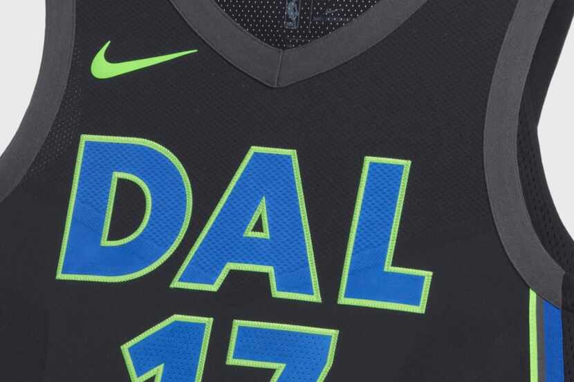 The Dallas Mavericks' "City" edition Nike uniforms.