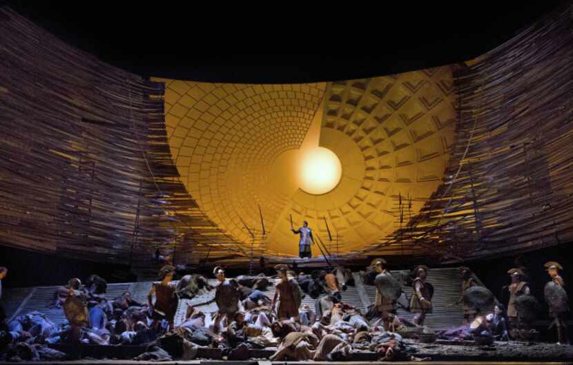 A scene from Berlioz' "Les troyens," staged by the Metropolitan Opera.