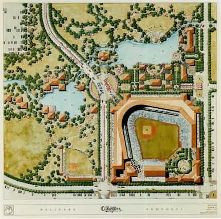 The above image shows some of the land which Arlington's sports authority took possession of...