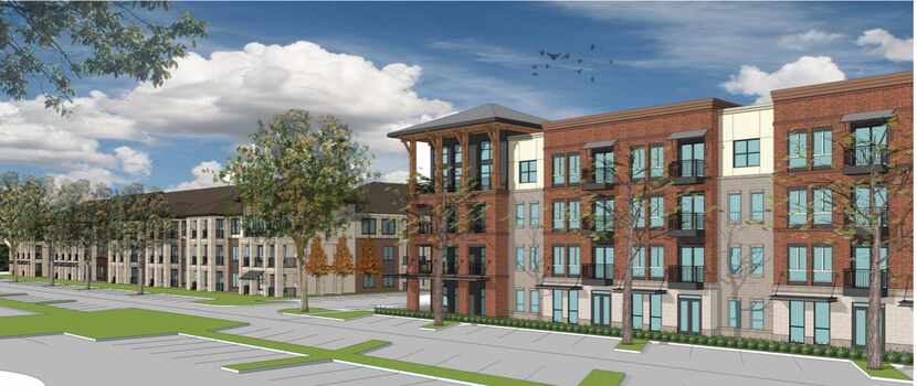 The apartments will join hotels, retail and office in the mixed-use project.