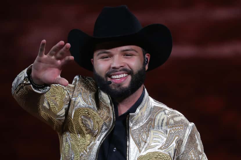 DALLAS, TX - OCTOBER 24: Singer Leonardo Aguilar performs on stage during the "Jaripeo Sin...