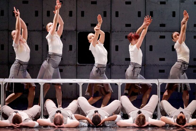 Dancers perform during a production of "L.O.S.T. (Losing One's Self Temporarily)" at Dallas...