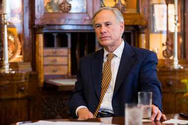 Gov. Greg Abbott was interviewed about the legislative session in January in Austin, Texas....