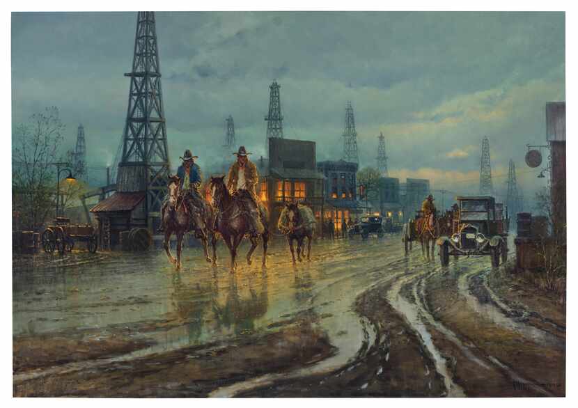 G. Harvey's Boomtown Drifters, painted in 1979, has an auction house estimate of $300,000 to...