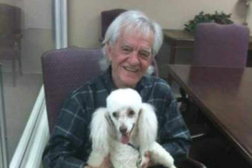  Patrick and his 7-year-old poodle, Woogie.