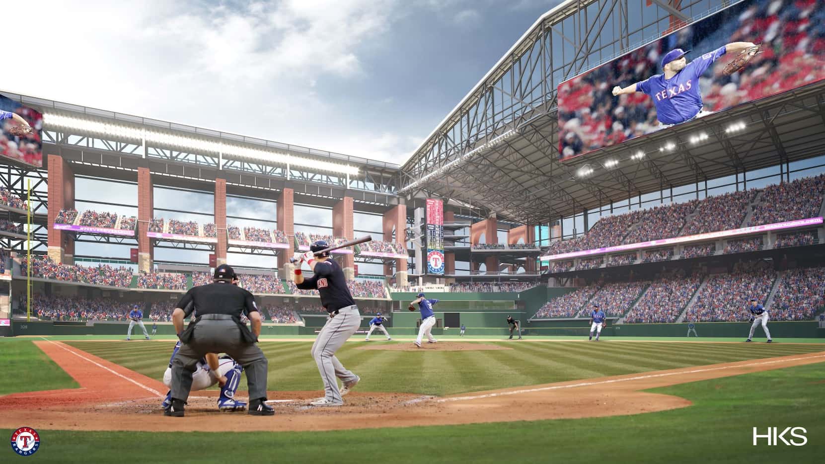 A new rendering of Globe Life Field.