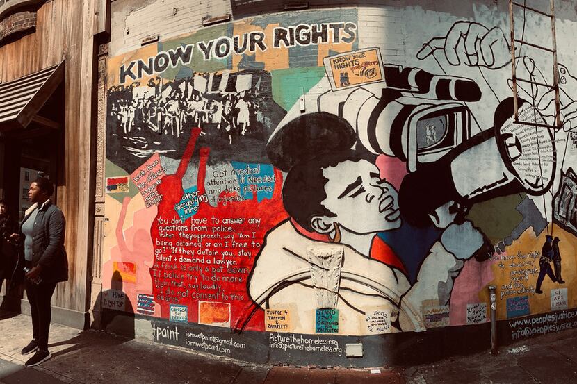 Harlem is full of murals, including the community-created "Know Your Rights" mural at 138th...