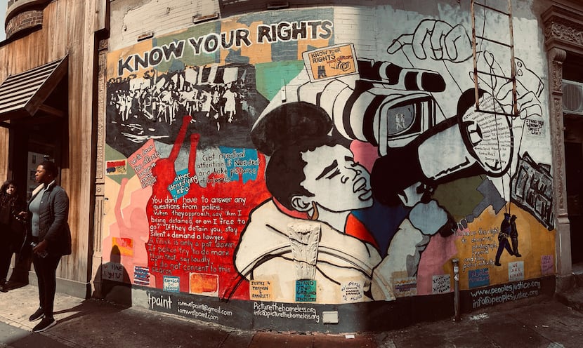 Harlem is full of murals, including the community-created "Know Your Rights" mural at 138th...