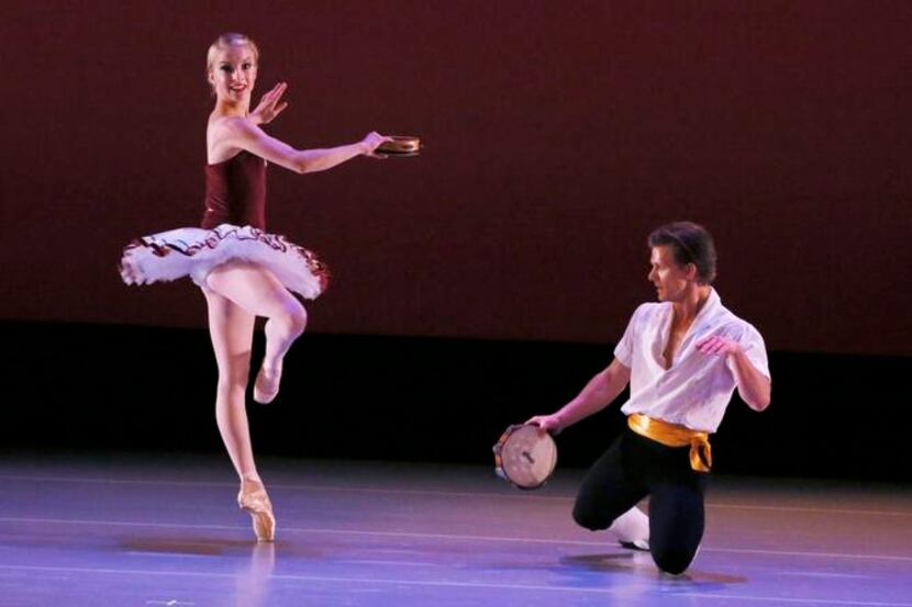 
Shelby Elsbree and Daniel Ulbricht performed Sunday during the Stars of American Ballet:...