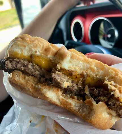 The cheeseburger from P. Terry's, a fast-food chain in and around Austin and San Antonio, is...