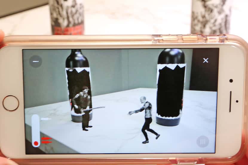 With the aid of AR technology, some wine bottles, like these Walking Dead bottles, now have...