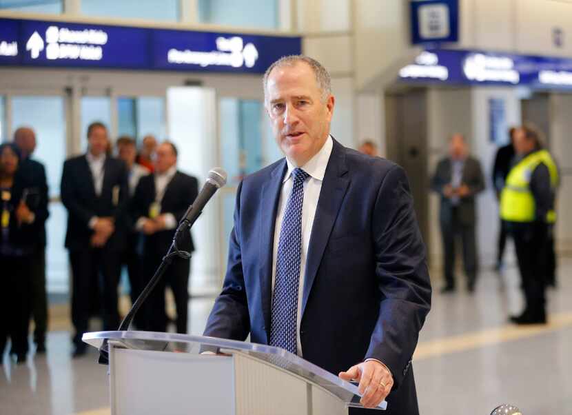 Dallas Fort Worth International Airport chief executive Sean Donohue says, "It's important...