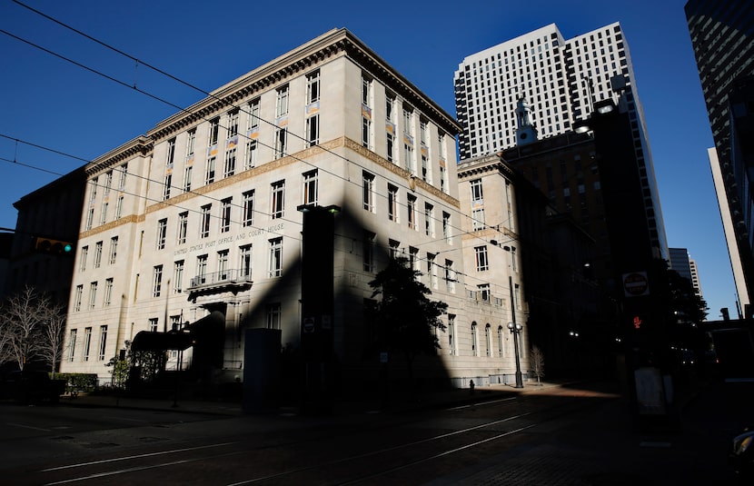 The historic US Post Office and Court House building  houses the original courthouse...