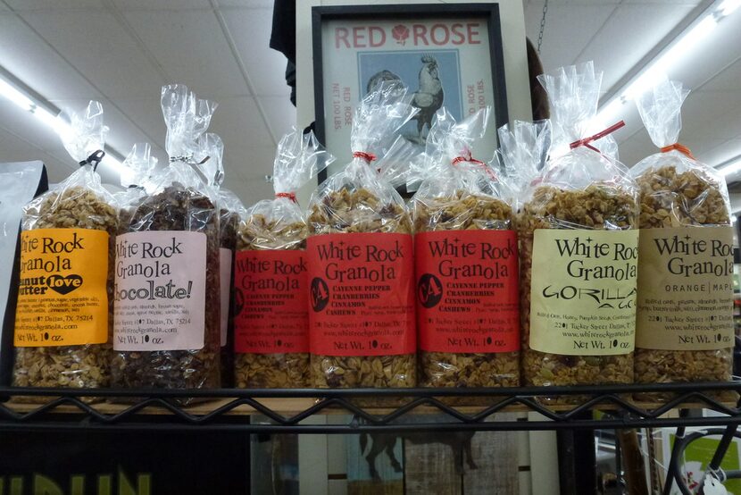 Another hyper-local product at Rooster Hardware: White Rock Granola. 