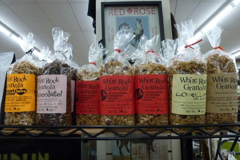 Another hyper-local product at Rooster Hardware: White Rock Granola. 