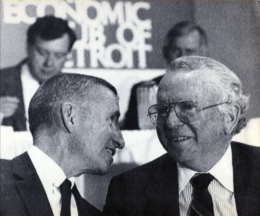 “I feel nothing but excitement,” Ross Perot (left) said after General Motors, headed by...