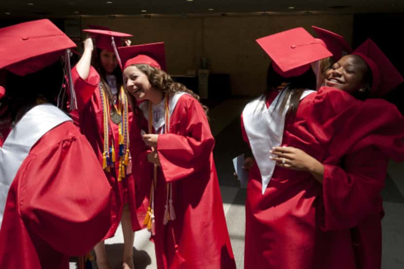 Graduates in the top 10 percent of Cedar Hill High's Class of 2011 celebrated before...