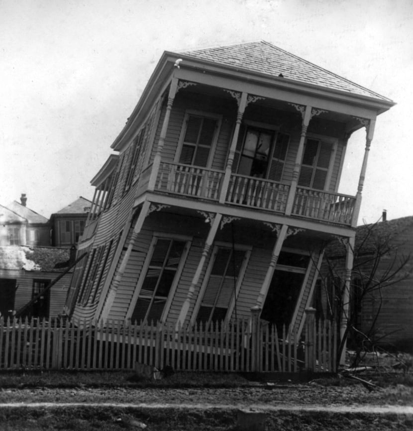 "A slightly twisted house," according to this image's original caption