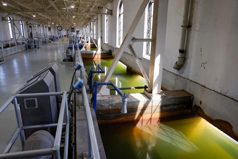 The filter gallery at the Bachman Water Treatment Plant is seen, Monday, April 29, 2024, in...