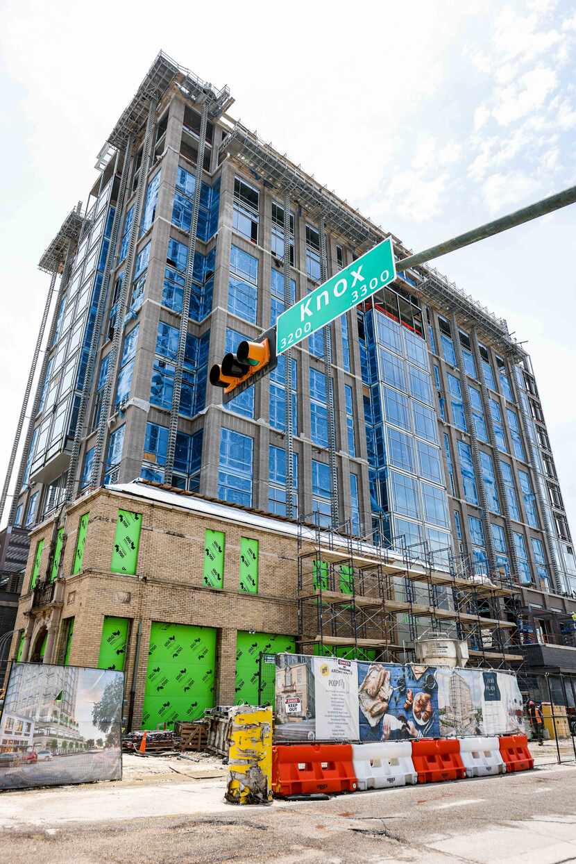 Weir's Tower, which is under construction on Knox Street in Dallas, will include a new...
