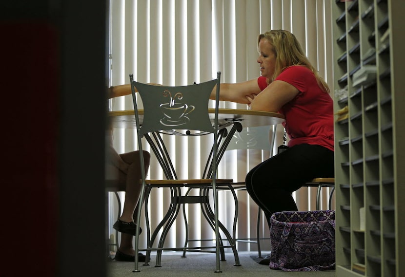 Tarrant County CPS child-abuse investigator Kelli Bailey interviews a possible child abuse...