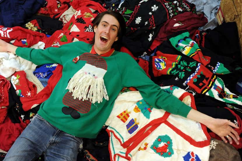  Jeremy Turner is owner of the Ugly Christmas Sweater Shop. He says ugly sweaters have...