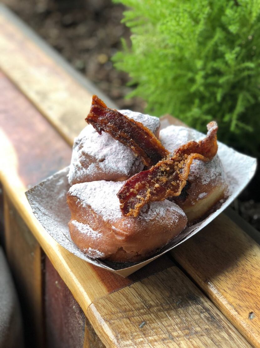 Beignets with bacon from pastry chef Tida Pichakron, owner of Haute Sweets Patisserie 