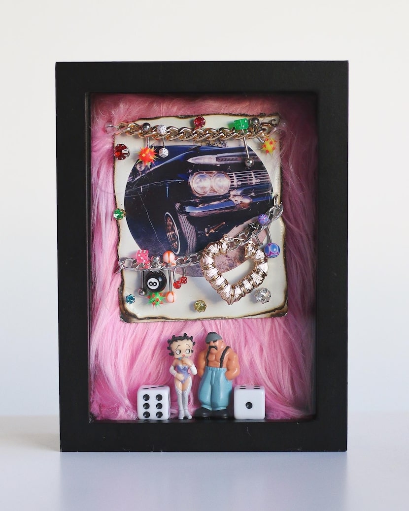 Mixed media art by Martha Rincón.