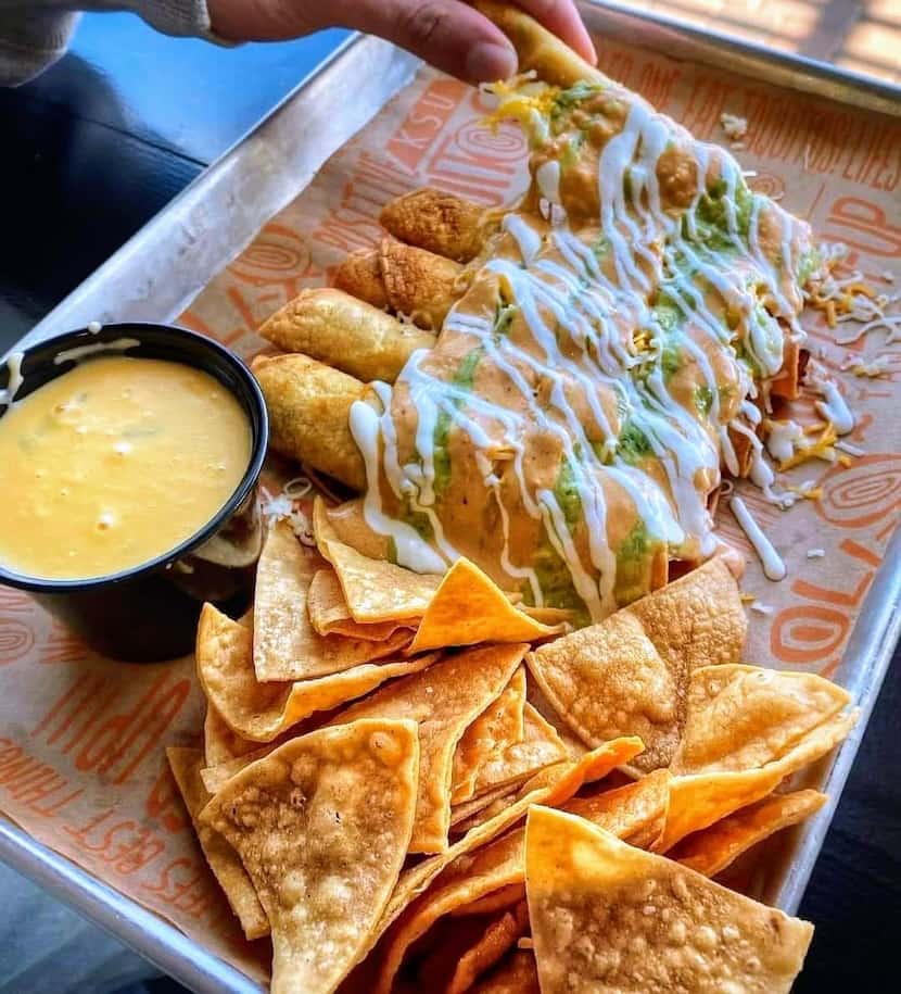 Taquitos can be a meal, too, say the franchisees of Roll-Em-Up Taquitos.