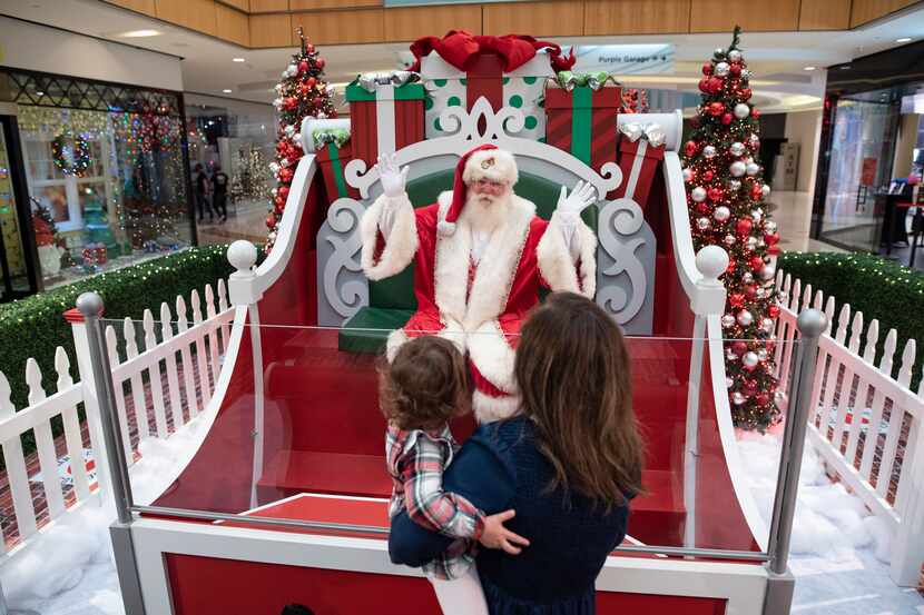 Christmas at Galleria Dallas includes a no-touch Santa Claus photo-op, a Snow Day...