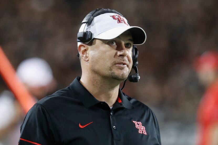 Houston coach Tom Herman, a former graduate assistant under Mack Brown, has gone 22-4 in two...