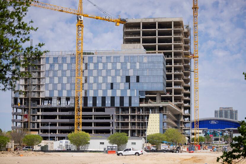 The Hall Park mixed-use project in Frisco includes a 224-room Marriott Autograph Hotel.
