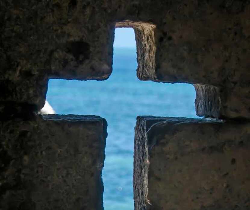 
The Indian Ocean view from the Chapel of Nossa Senhora de Baluarte, the oldest European...