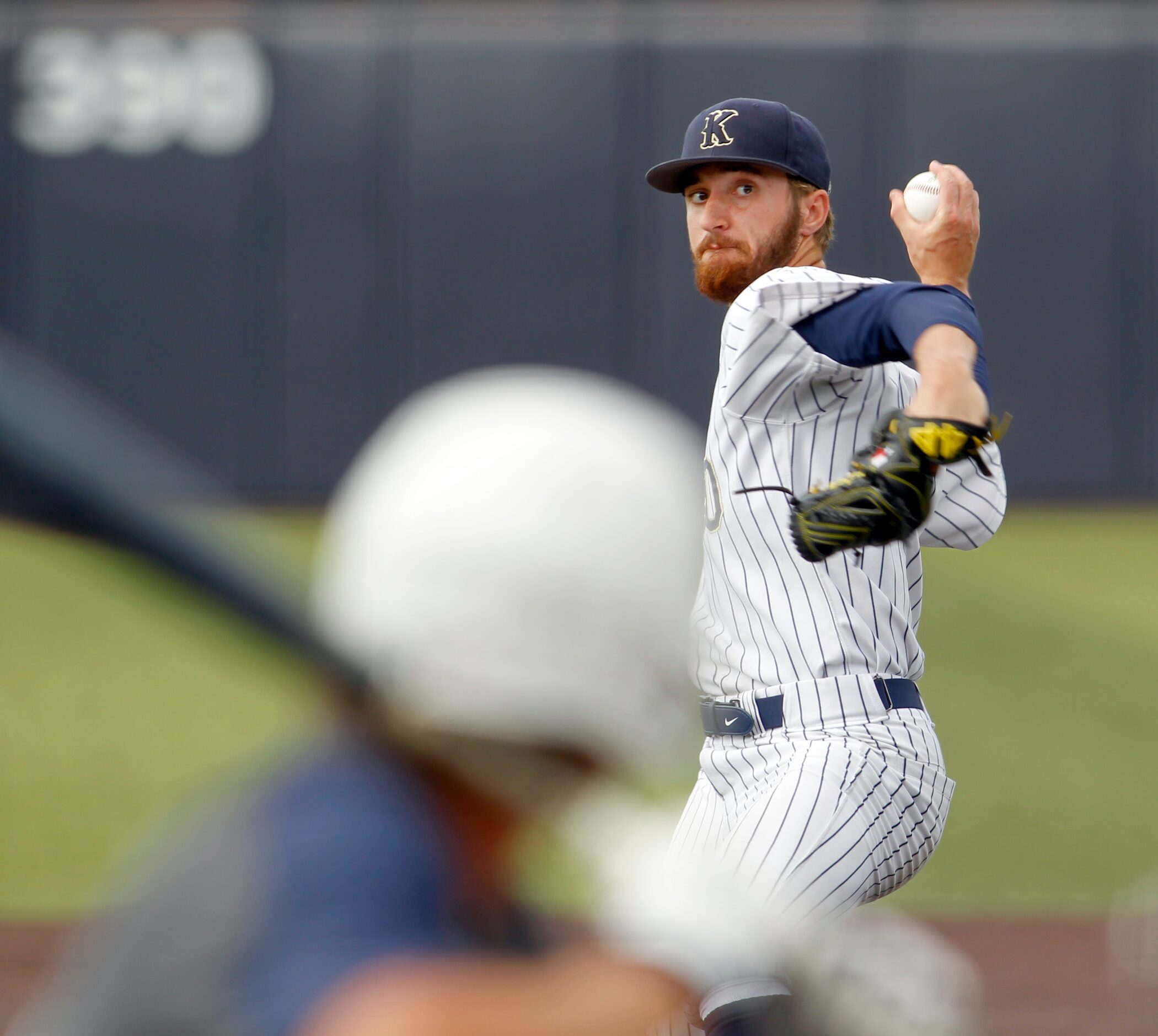 Keller pitcher Chris Langley (30) delivers a pitch to a Flower Mound batter during the top...