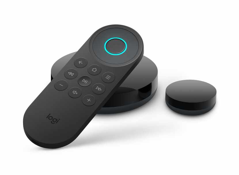 The Logitech Harmony Express remote control.