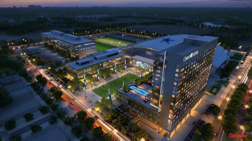 A new Omni Frisco Hotel will sit next to the Ford Center at The Star, the new home of the...