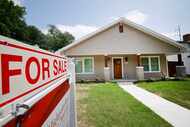 A sales sign is seen in front of a house at 2810 Dathe St., Tuesday, April 30, 2024, in...