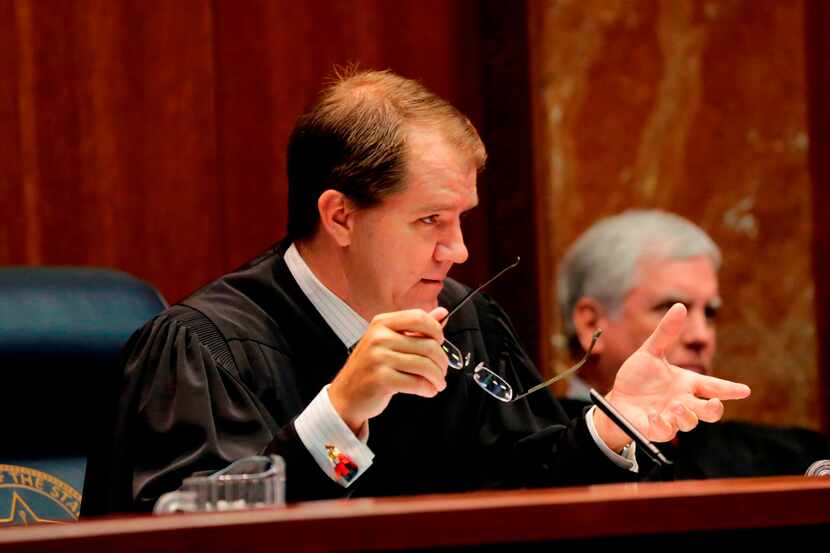  Texas Supreme Court Justice Don Willett (left) has drawn attention in recent days for his...