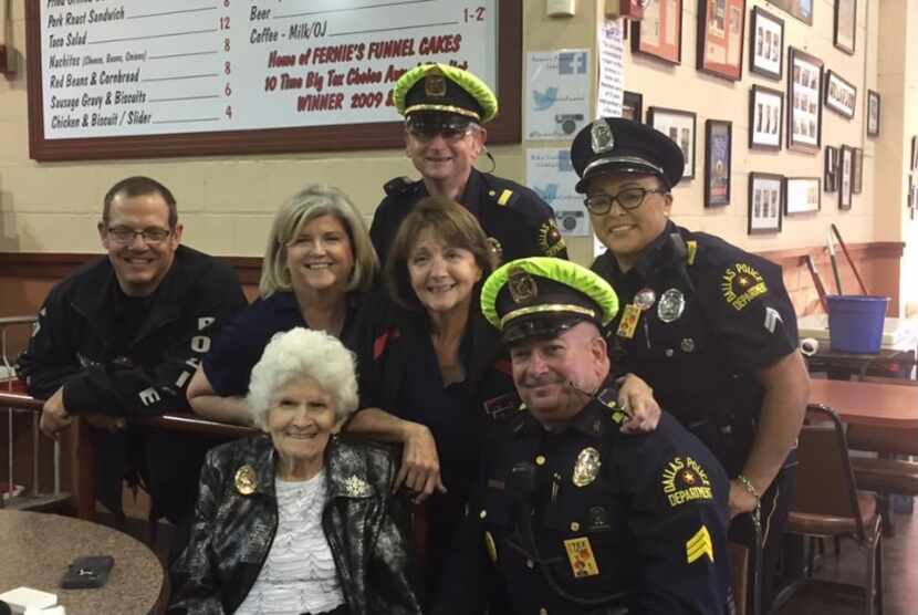 Wanda "Fernie" Winter insisted that police officers eat for free at her State Fair of Texas...