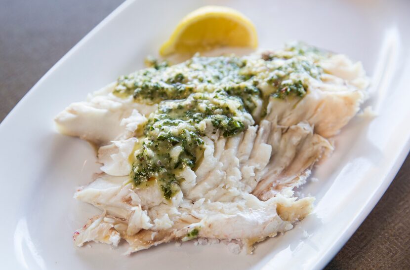 A baked Salt-Crusted Red Snapper at Sea Breeze Fish Market in Plano