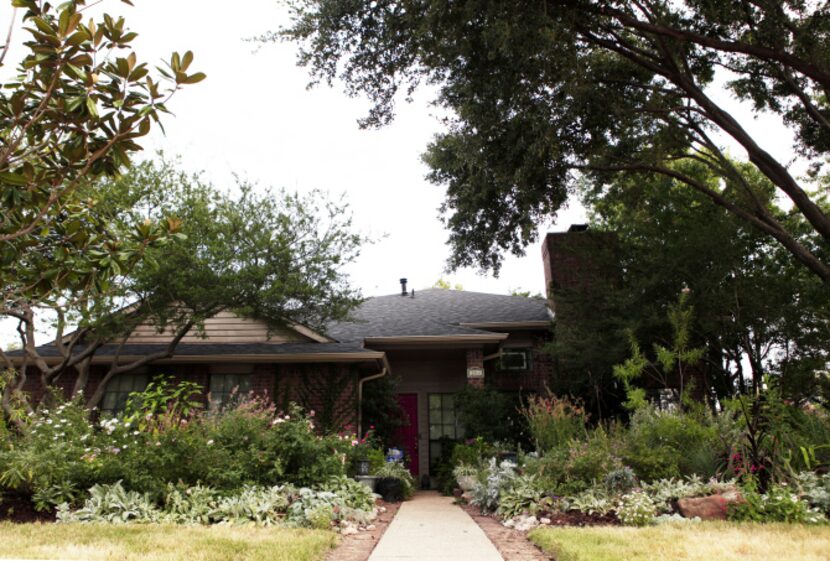 Christy Hodges' traditional English garden pictured on September 13, 2013 at her home in...