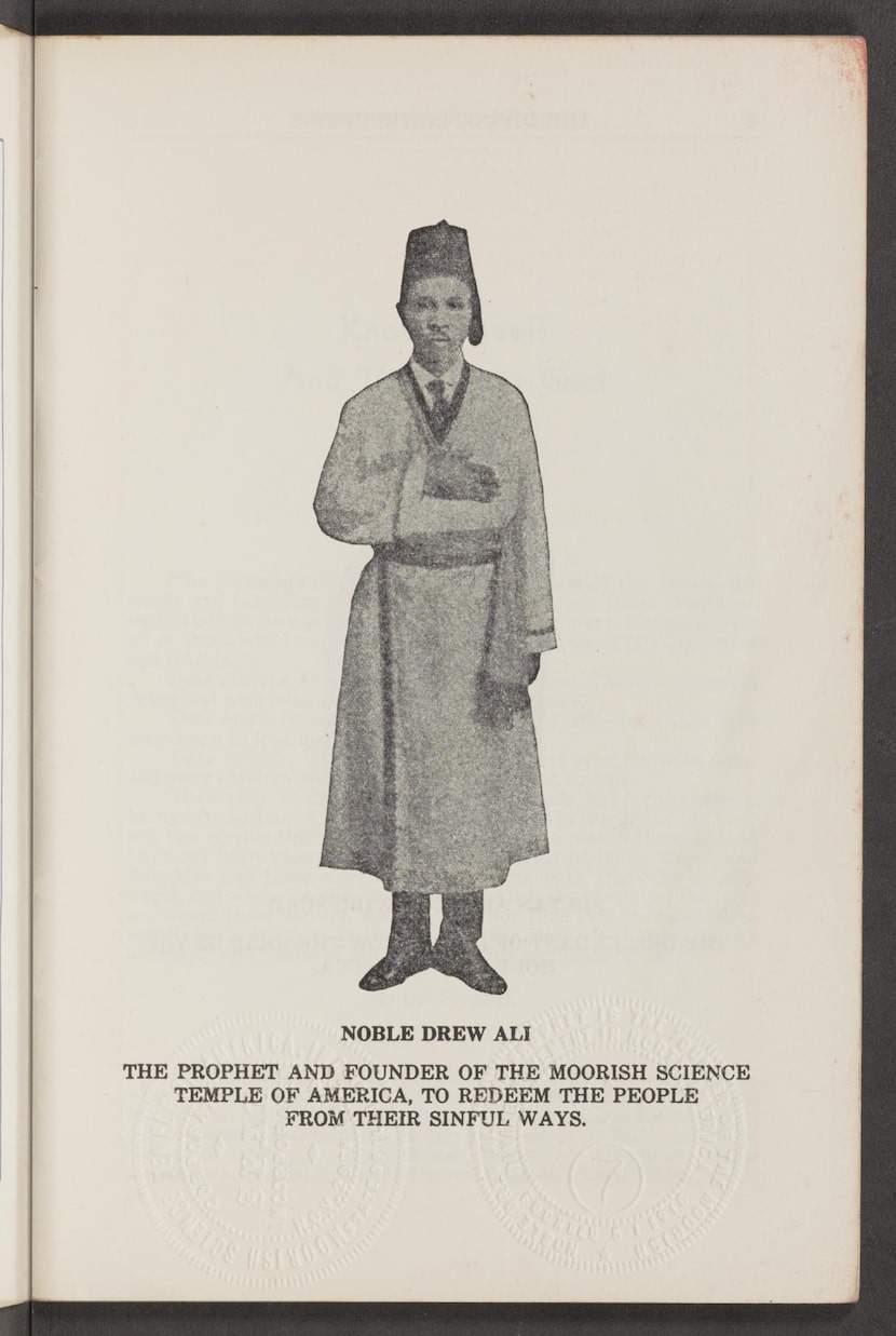 Timothy Drew, the Moorish Science Temple of America founder who took the title Prophet Noble...