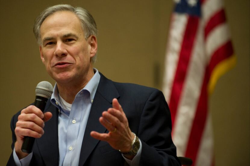 Attorney General Greg Abbott, who addressed the Texas State Rifle Association's February...