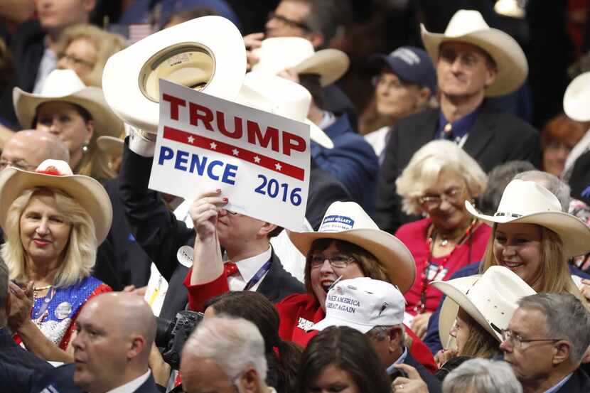 Donald Trump won over many Texas delegates with his acceptance speech Thursday.
