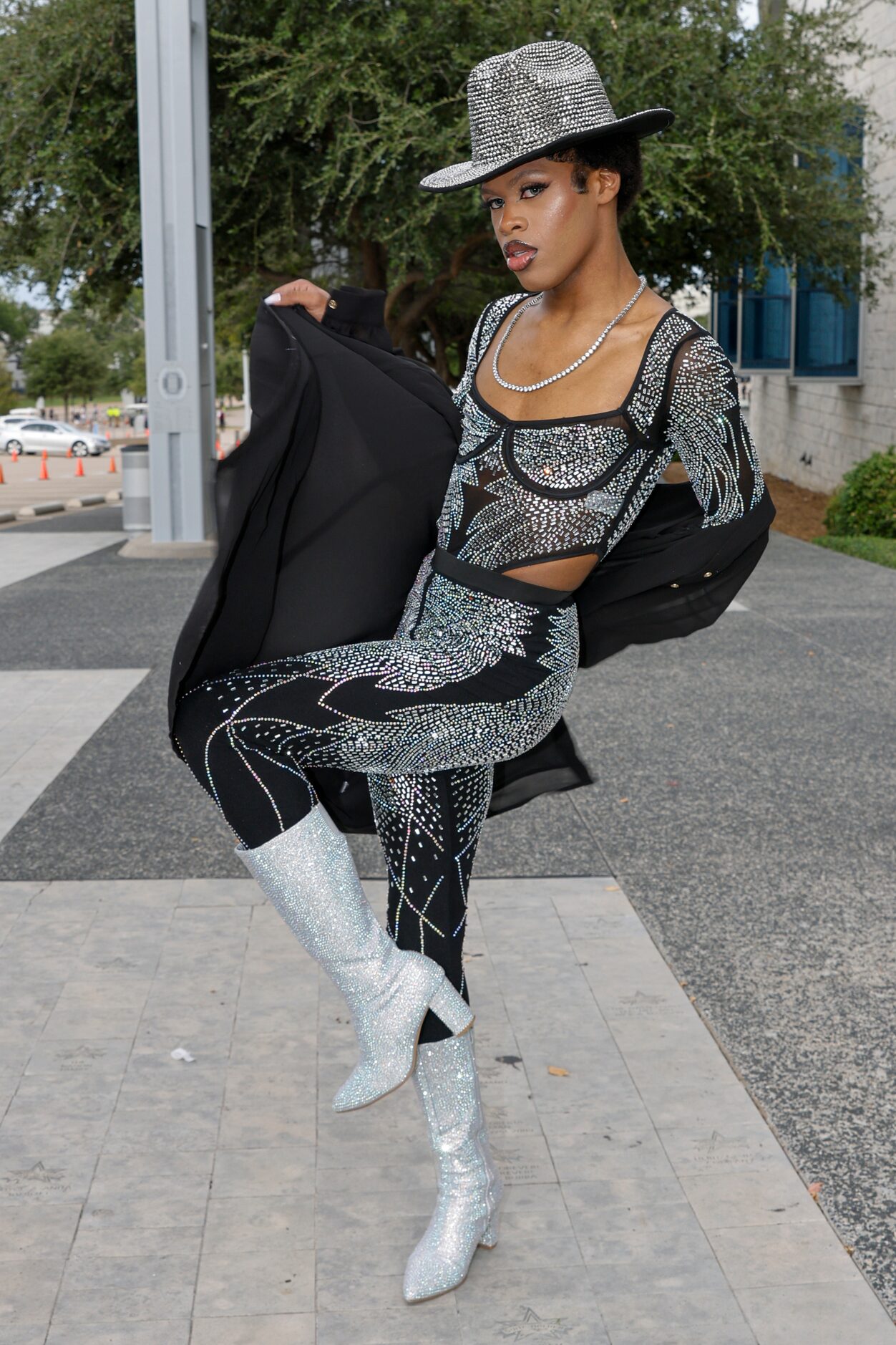 Izahia Ulett of Arlington poses for a photo before Beyoncé’s Renaissance World Tour concert...