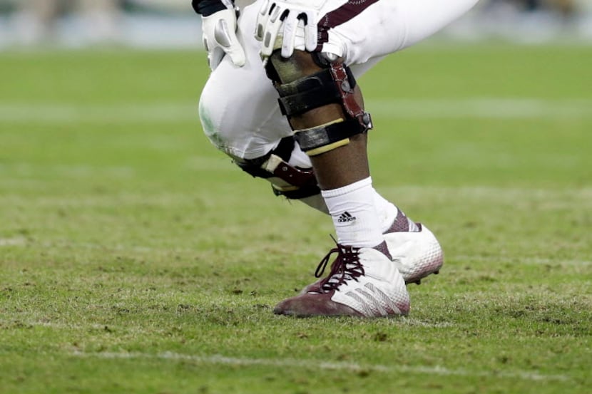 Texas A&M offensive lineman Germain Ifedi plays against Louisville in the second half of the...