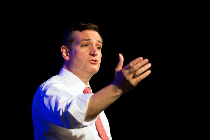  Sen. Ted Cruz, R-Texas, speaks at the Georgia Republican Convention Friday, May 15, 2015,...